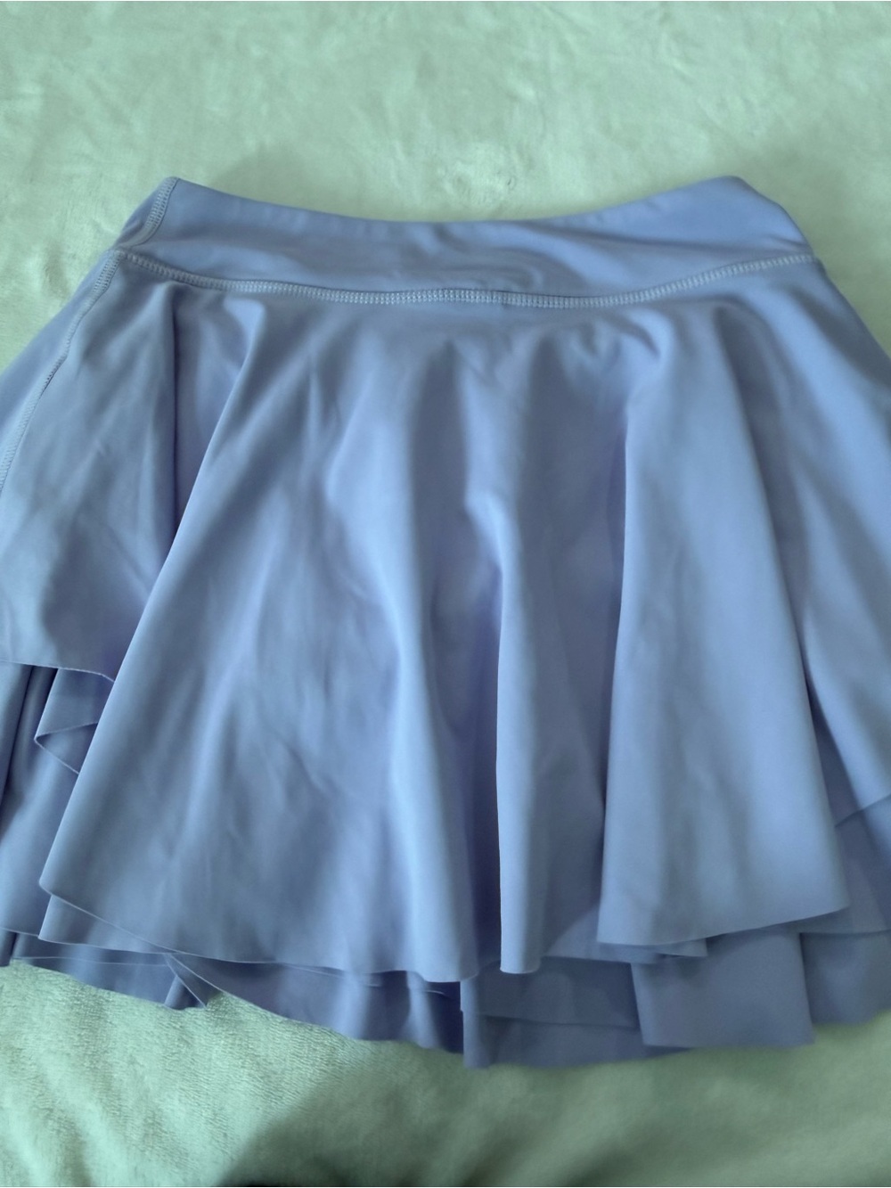 Real Essentials Women’s Lilac Skort Skirt Pleated Size Medium E21